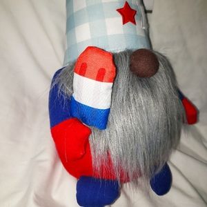 ALDI HUNTINGTON HOME 20" GNOME Red White Blue Popsicle 4th Of July USA 🇺🇸 NWT